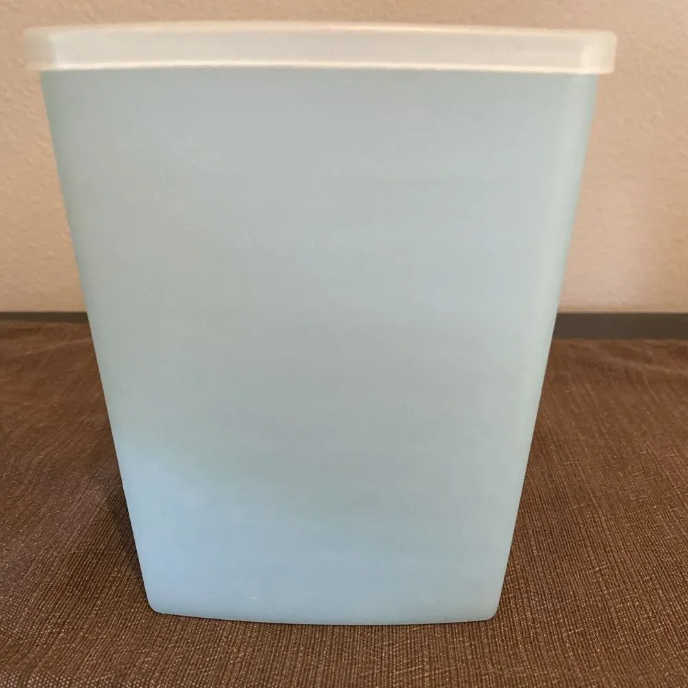 Vintage Tupperware  Square Blue‎ Freezer Storage Container #1311 #310 6 x 5 x 4